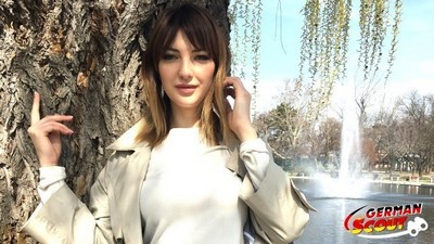 Deep anal sex video featuring teen Kristin at street casting.